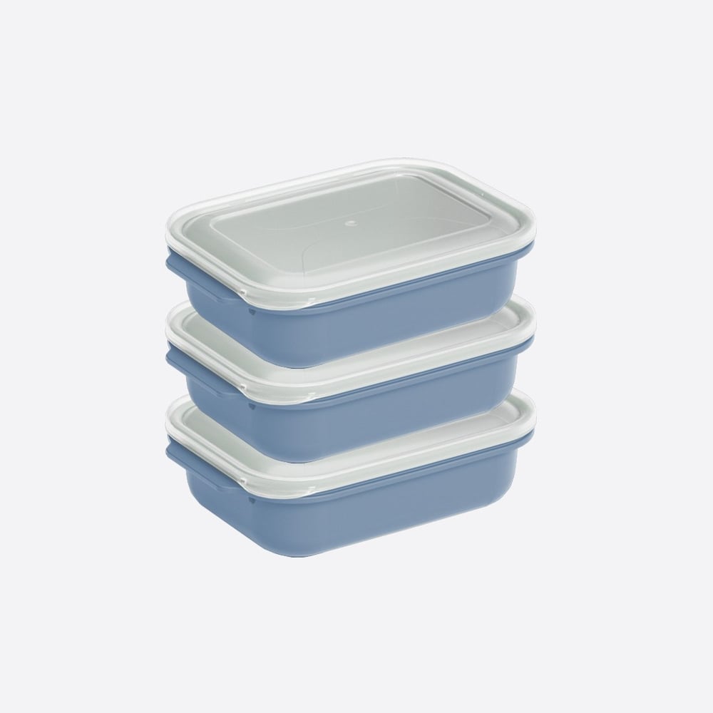 3 Parça Easy Keep Dikdörtgen Set ( 3 x 1300 ml )