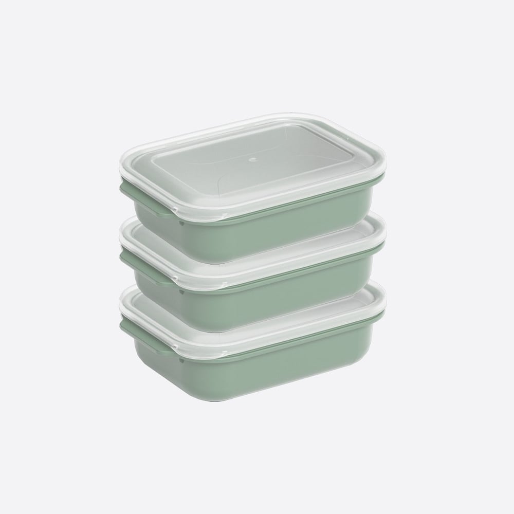 3 Parça Easy Keep Dikdörtgen Set ( 3 x 1300 ml )