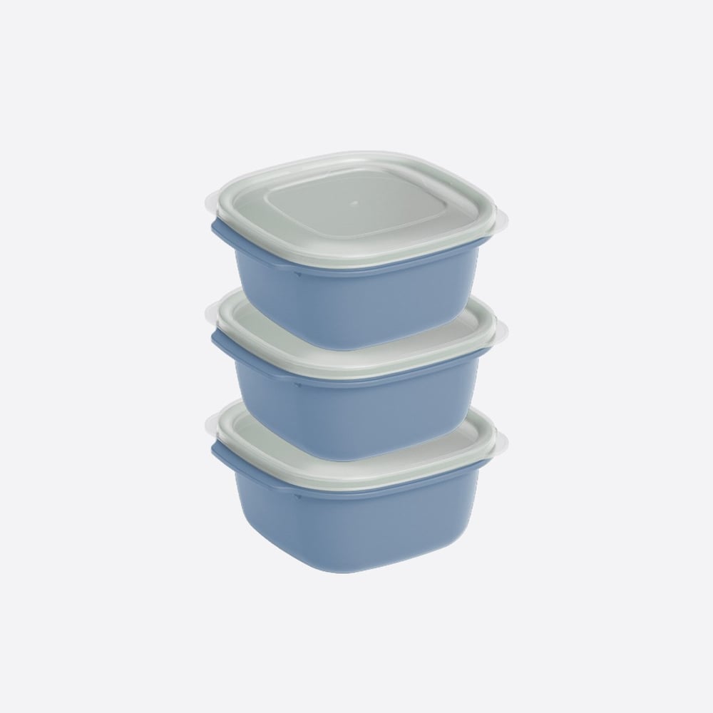 3 Parça Easy Keep Kare Set (3 x 1100 ml)