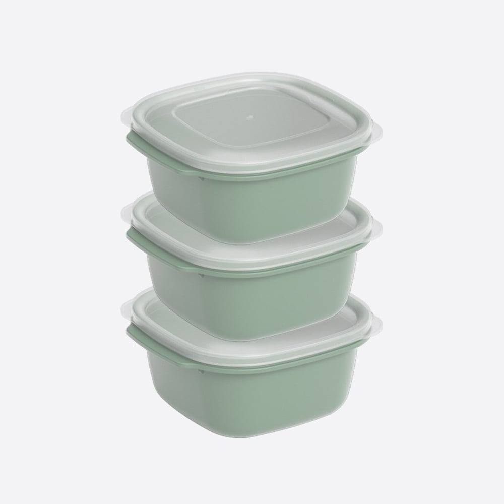 3 Parça Easy Keep Kare Set (3 x 2200 ml)