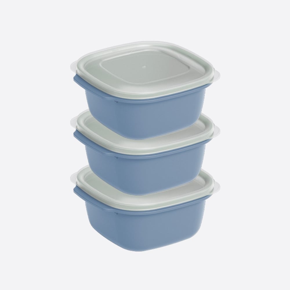 3 Parça Easy Keep Kare Set (3 x 2200 ml)