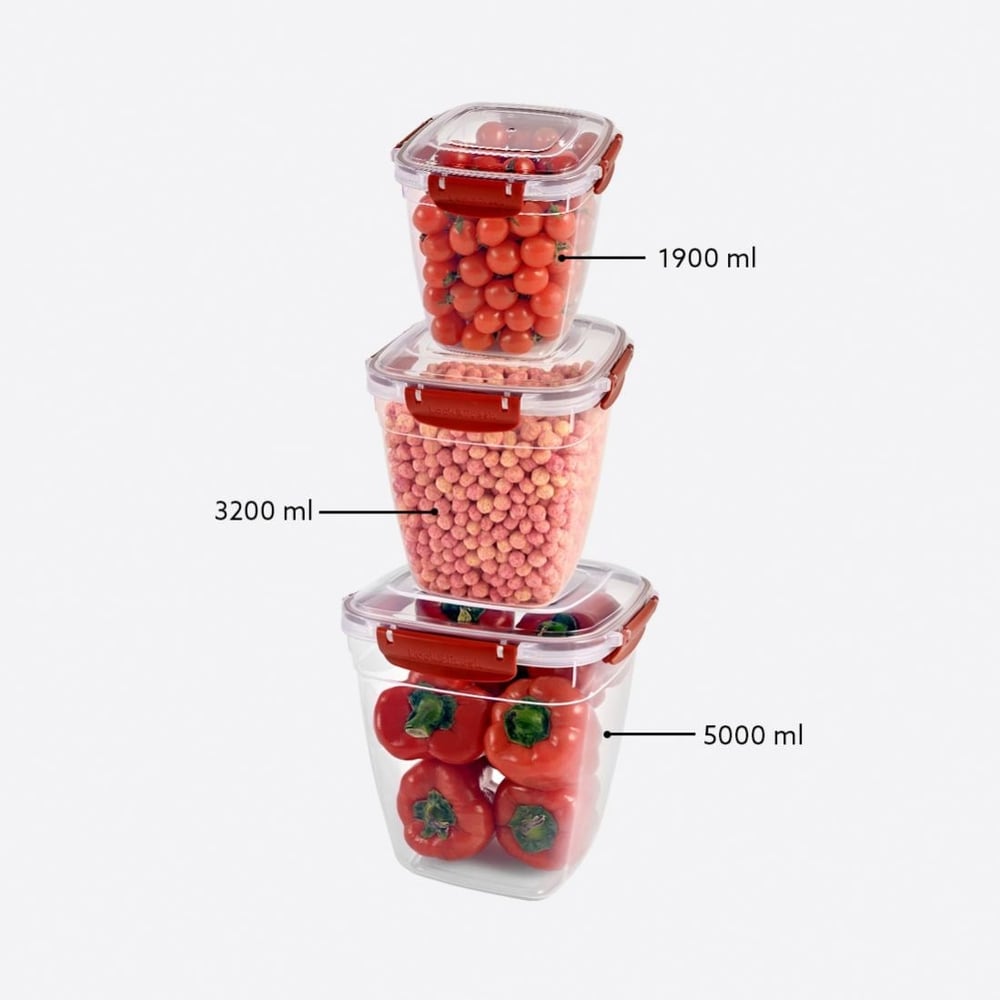 3 Parça Master Kare Set (1900-3200-5000 ml)