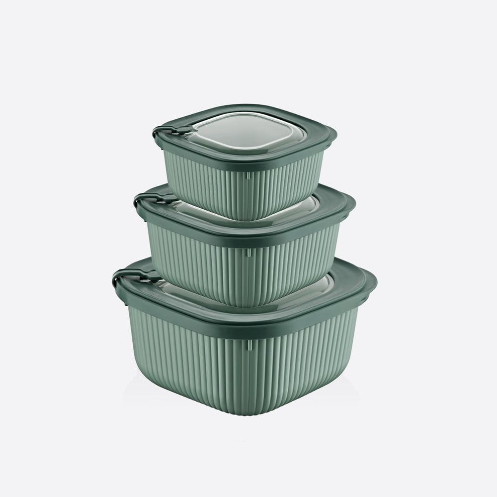 3 Parça MicroLine Set ( 600-1100-1800 ml )