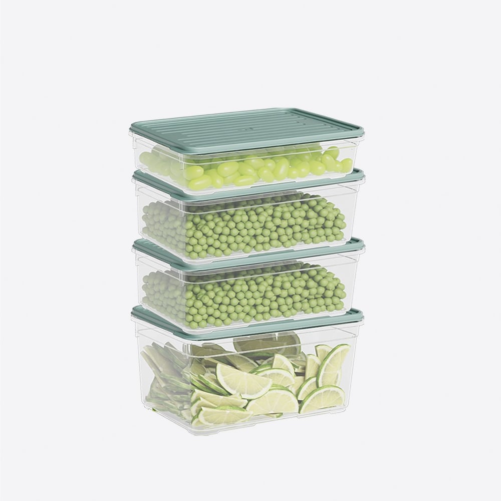 4 Parça Smart Modüler Set ( 1100 ml, 2x1650 ml, 2100 ml )
