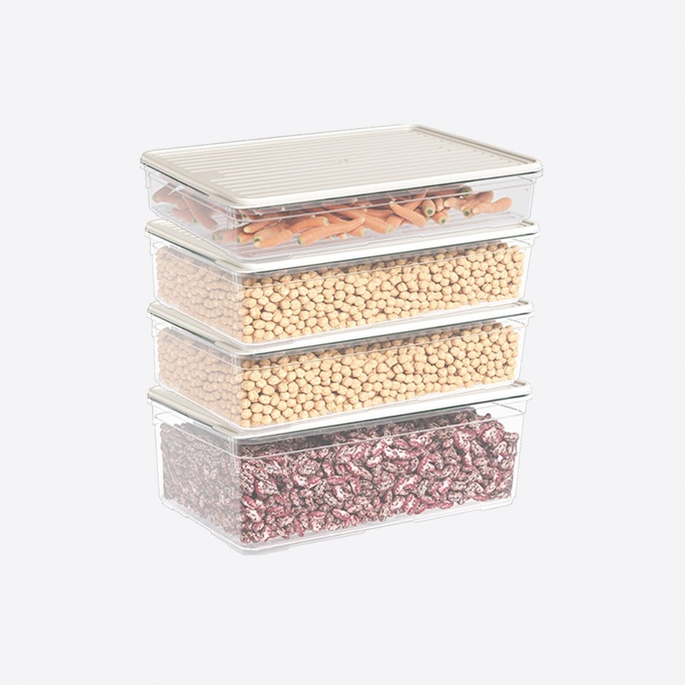 4 Parça Smart Modüler Set ( 2200 ml, 2x3250 ml, 4300 ml )
