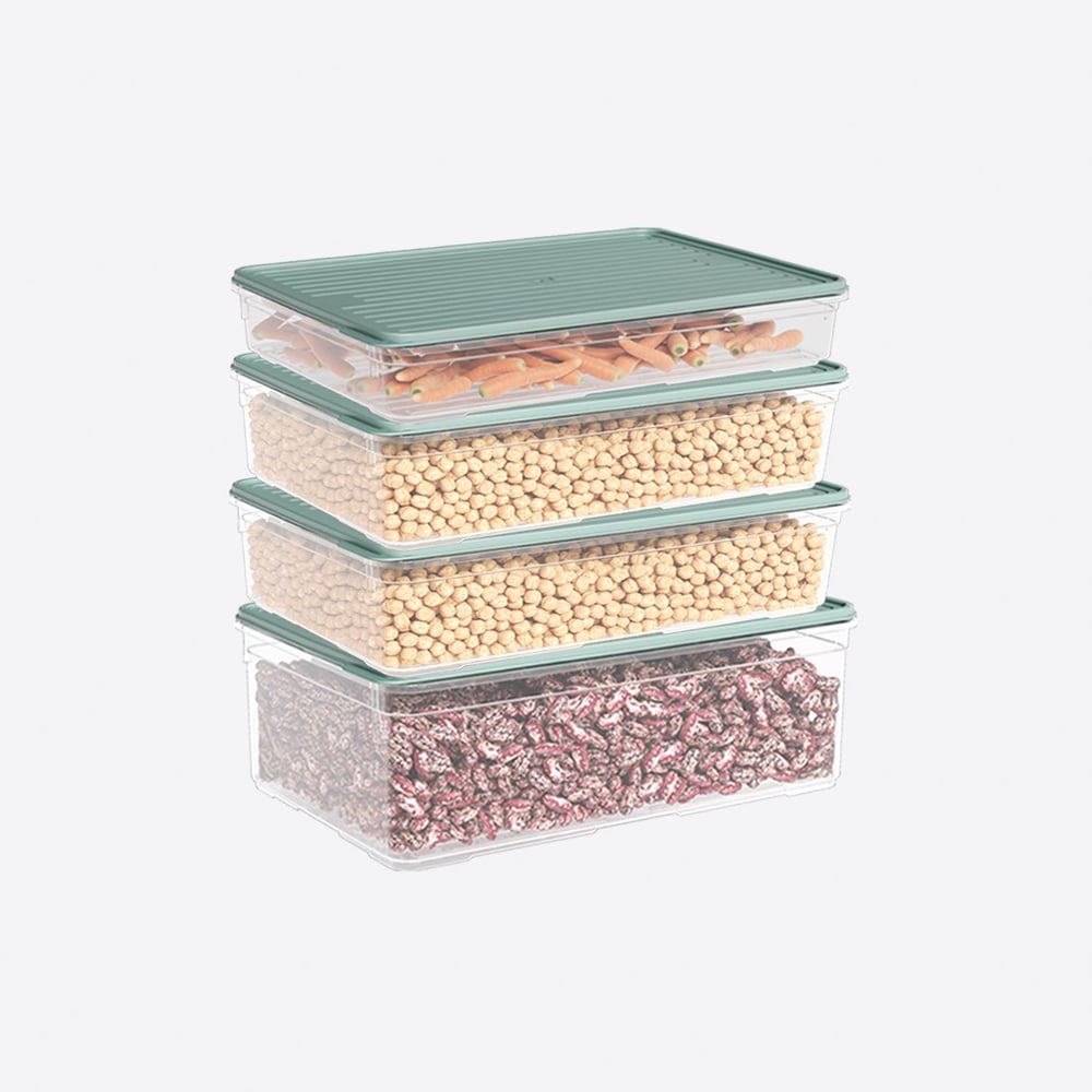 4 Parça Smart Modüler Set ( 2200 ml, 2x3250 ml, 4300 ml )