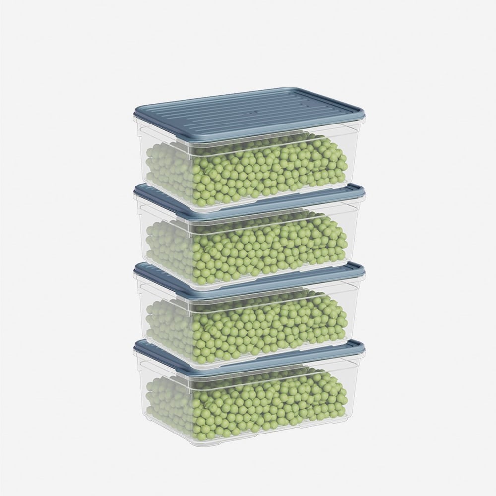 4 Parça Smart Saklama Kabı Set (4 x 1650 ml)