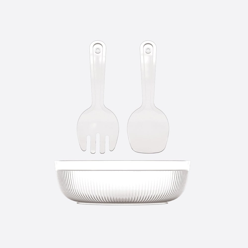 4000 ml Line Kristal Salata Set