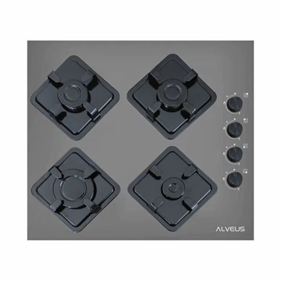 ALVEUS KLS 670 Ankastre Gri Cam Ocak