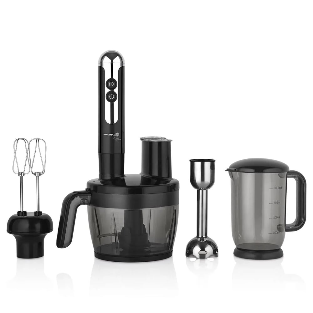 KORKMAZ Mia Multi Blender Set Siyah/Krom A457-06