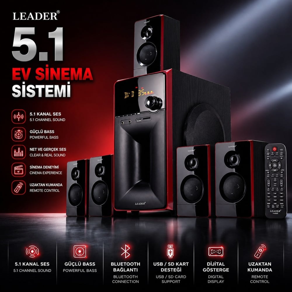 LEADER 6806 5+1 Ses Sistemi