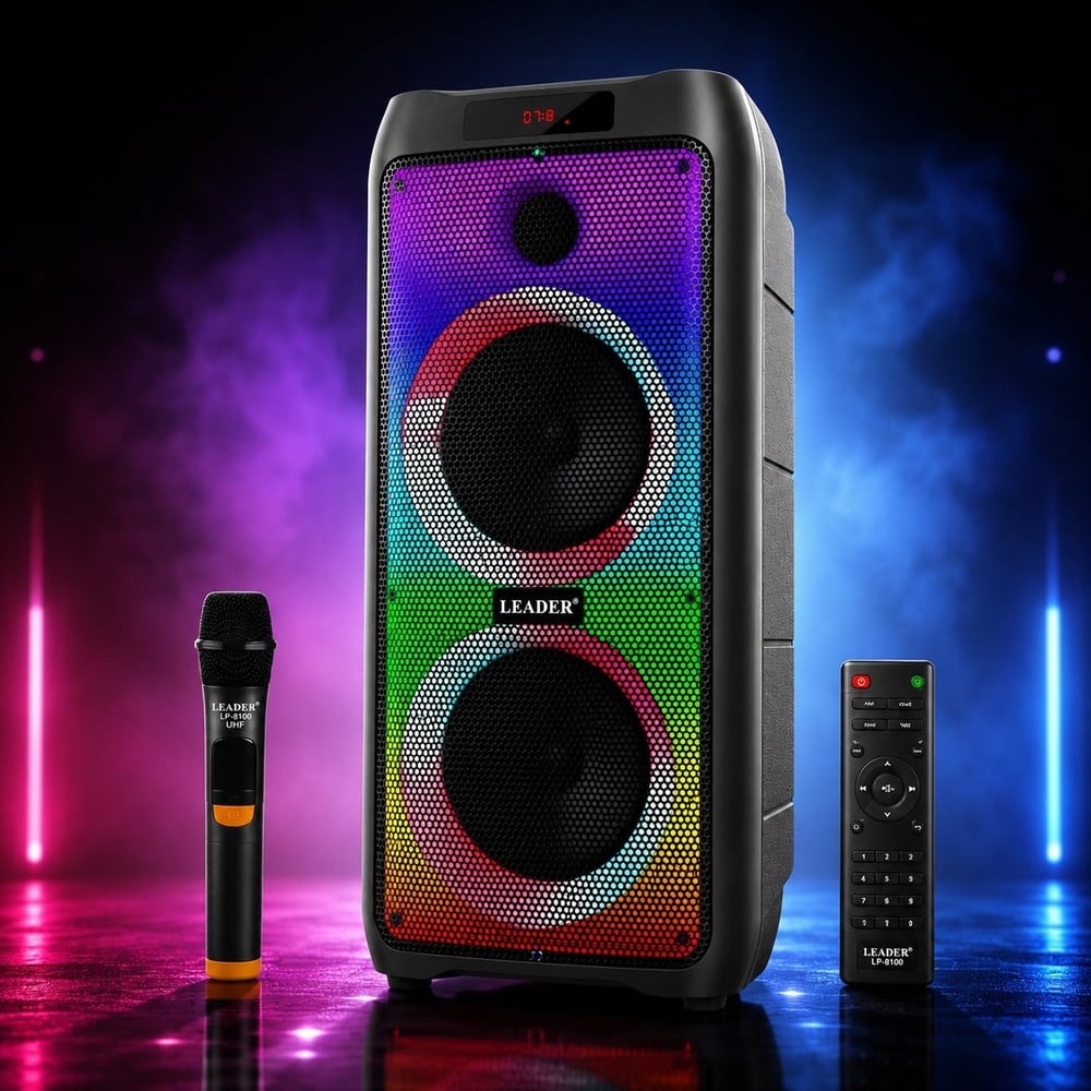 LEADER LP-8100 Taşınabilir Ses Sistemi