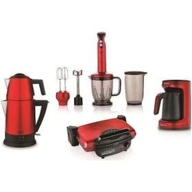 SCHAFER Kea Elektro Mega Ev Aletleri 4Lü Set Kırmızı (KMZ01)