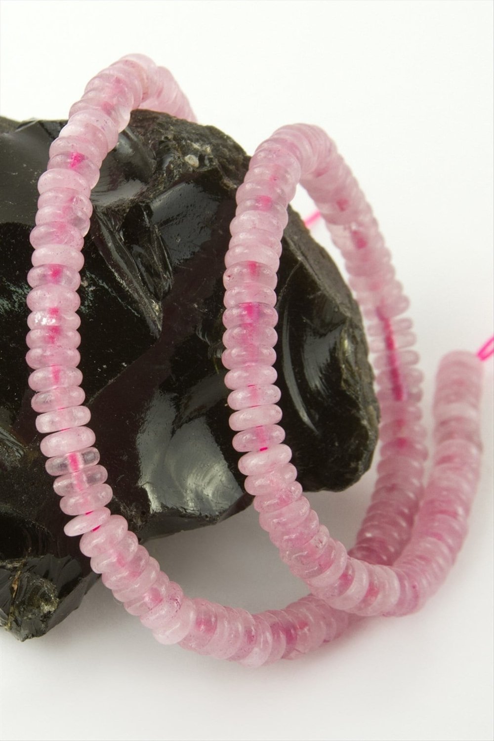 6 mm Rondela Pembe Kuvars Taşı