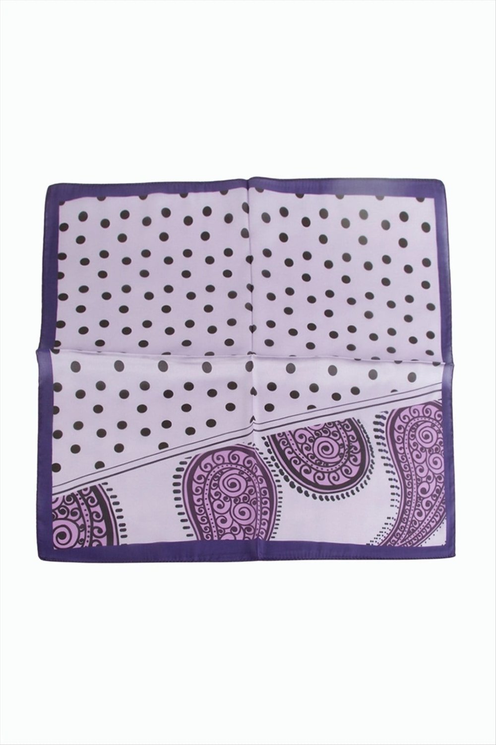 Benekli Desenli Zr Şifon Fular 50*50 cm