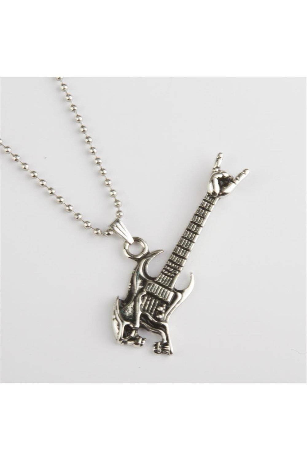 Elektro Gitar Figürlü Metal Kolye