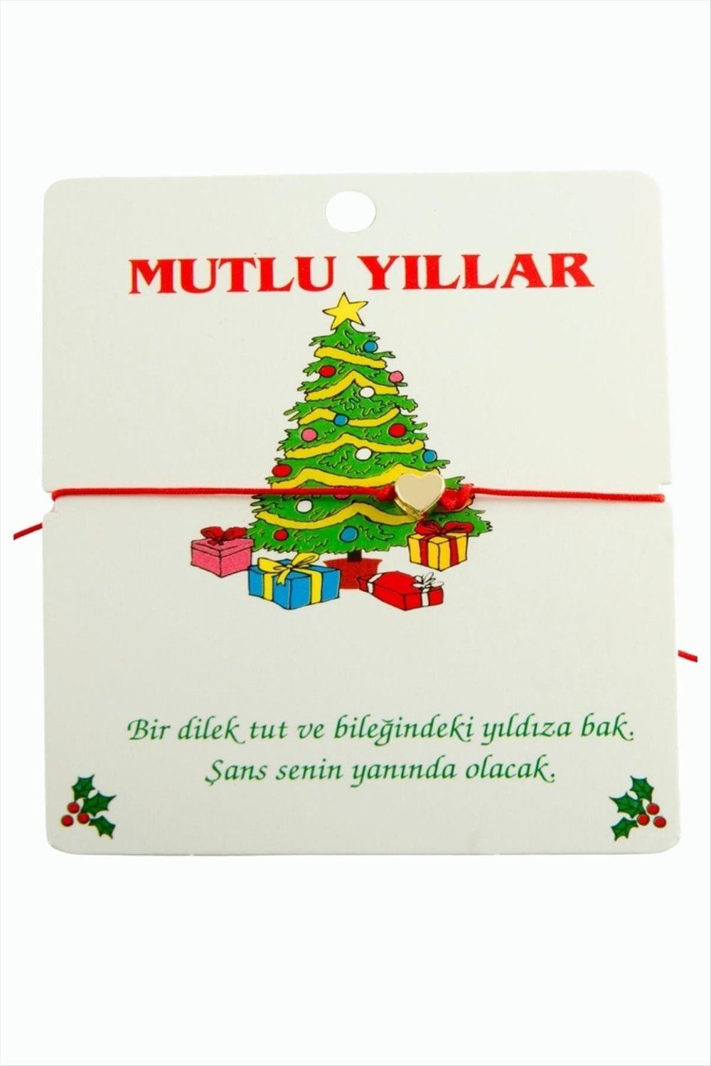 Kalp Yılbaşı Bilekliği