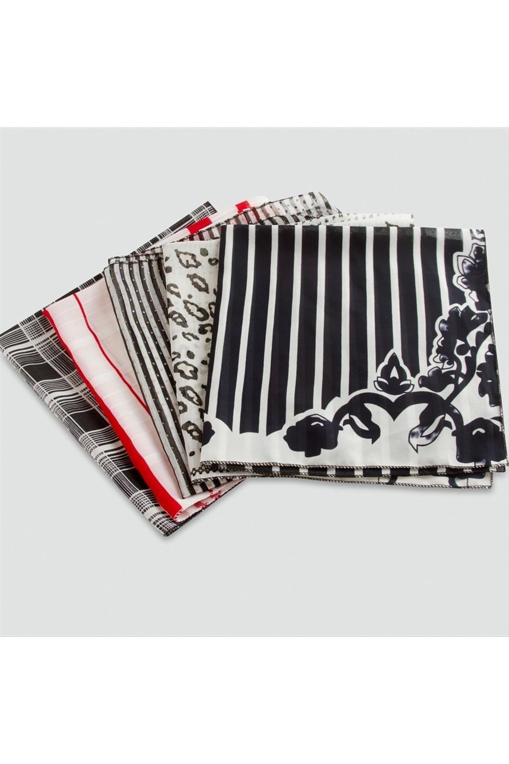 Karışık Desenli Şifon Bandana 45*45