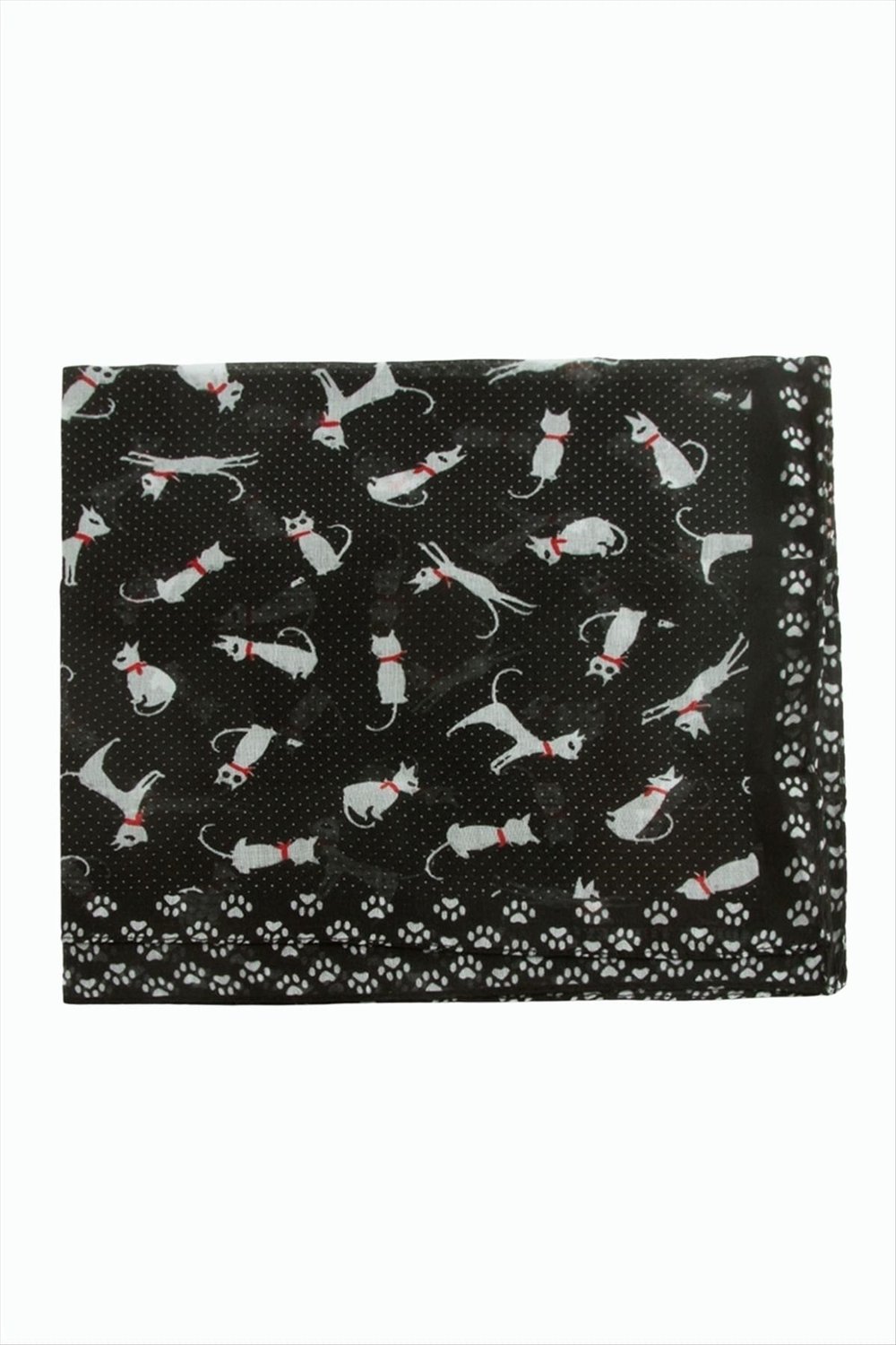Kedi Desenli Bandana 50*50