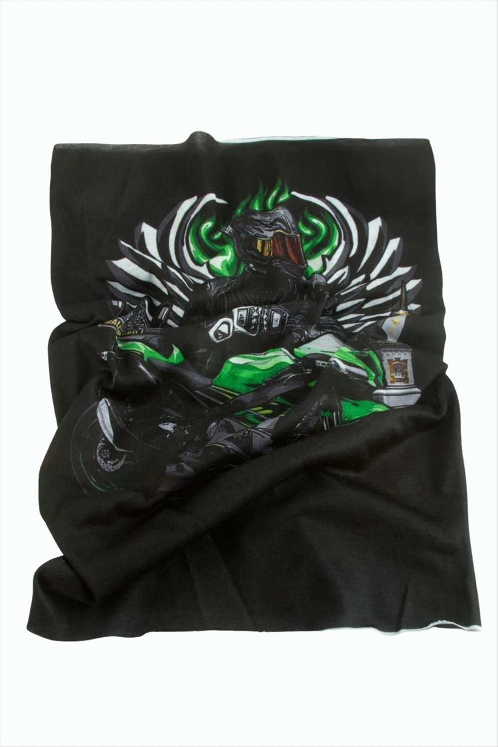 Motorcu Desenli Baff Boyunluk