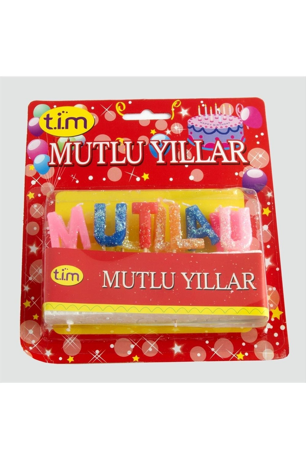 Mutlu Yıllar Pasta Mumu