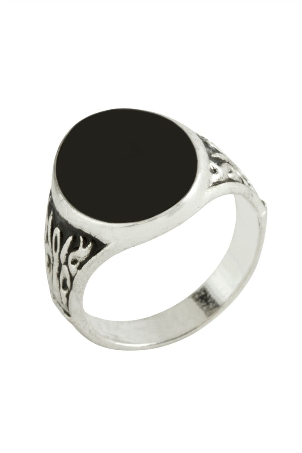 Oval Metal Erkek Yüzük