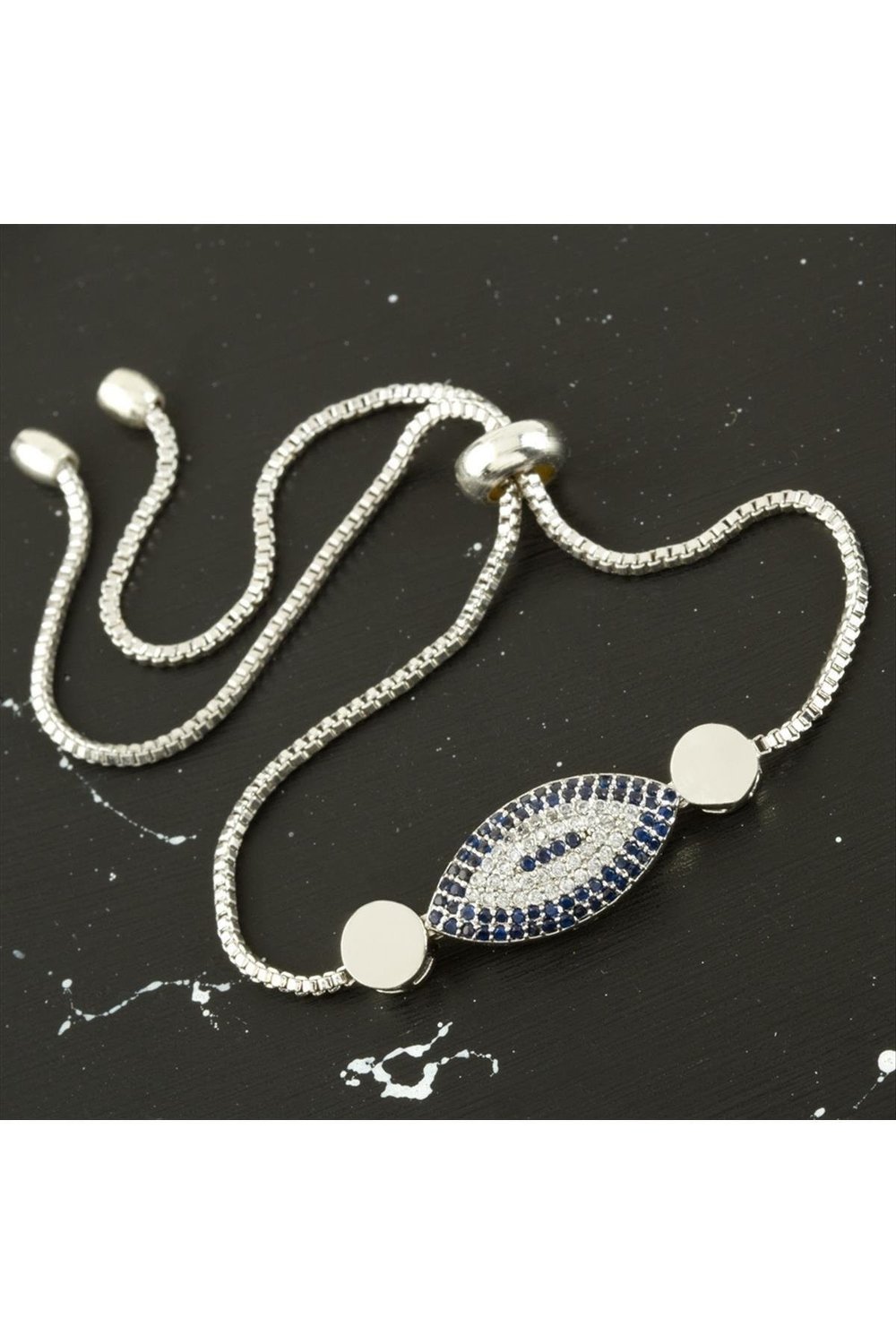 Oval Zirkon Taşlı Asansörlü Bileklik