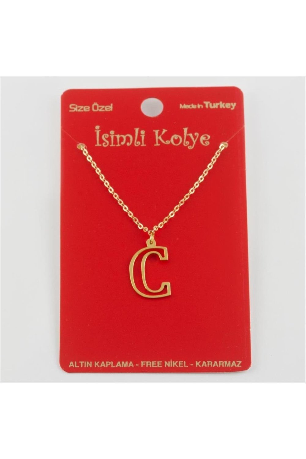 Prinç Harfli Kolye