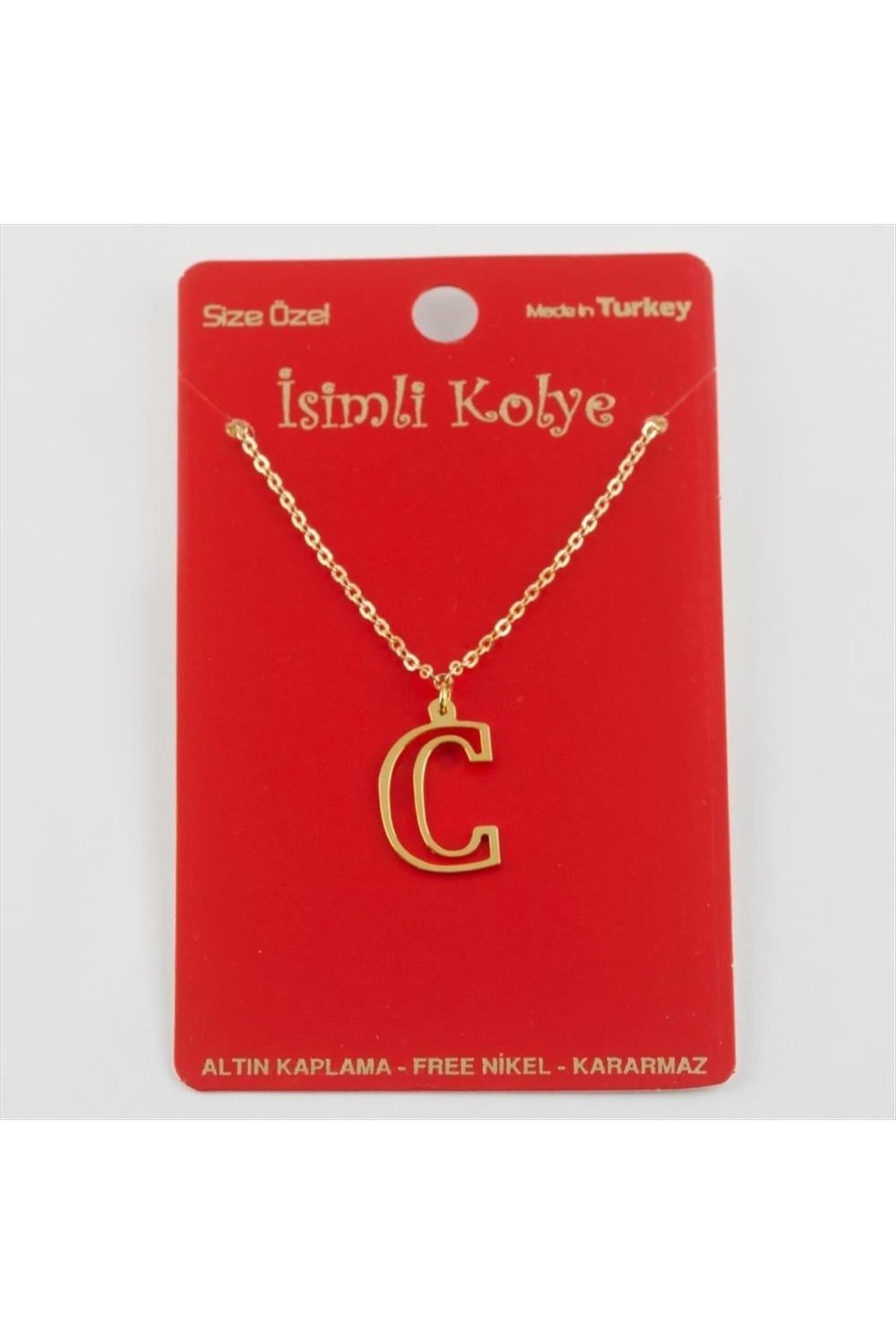 Prinç Harfli Kolye