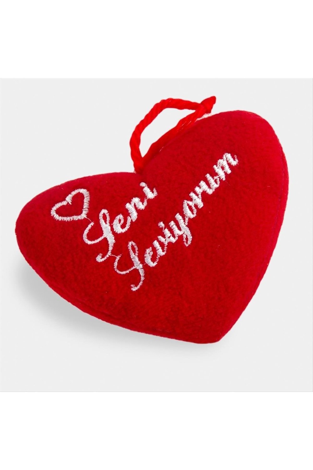 Seni Seviyorum Yazılı Kalpli Yastık 14 cm