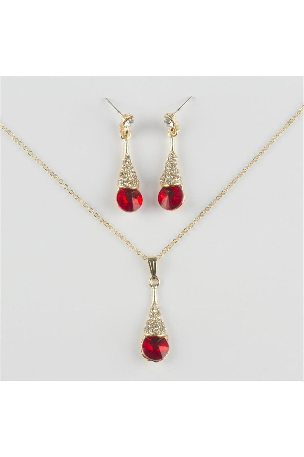 Taşlı Set Kolye