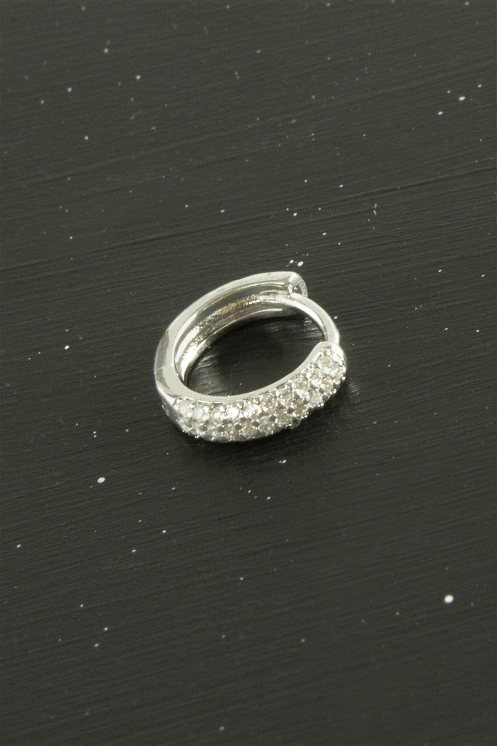Zirkon Taşlı Lüks Çelik Kulak Burun Piercing 1 Adet