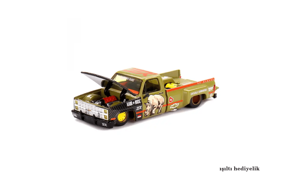 Mini GT 153 Kaido House Mizu Diecast Chevy Silverado Sumatran Rhino 1/64 Model Araba