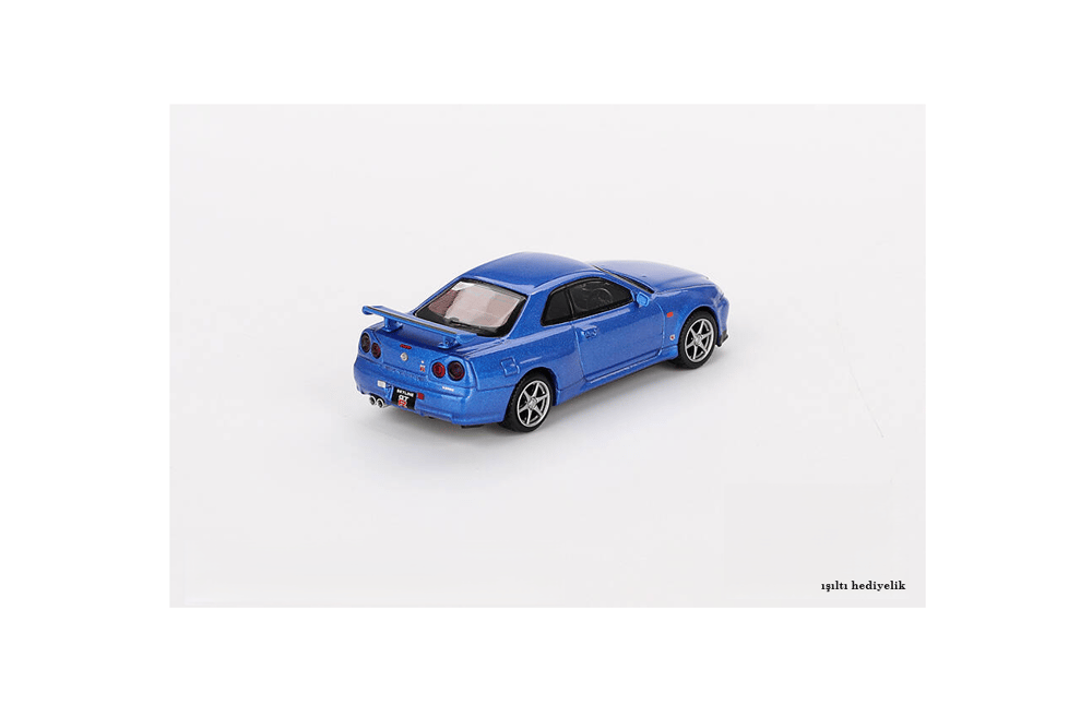 Mini GT 1/64 Nissan Skyline GT-R (R34) V-Spec Bayside Blue