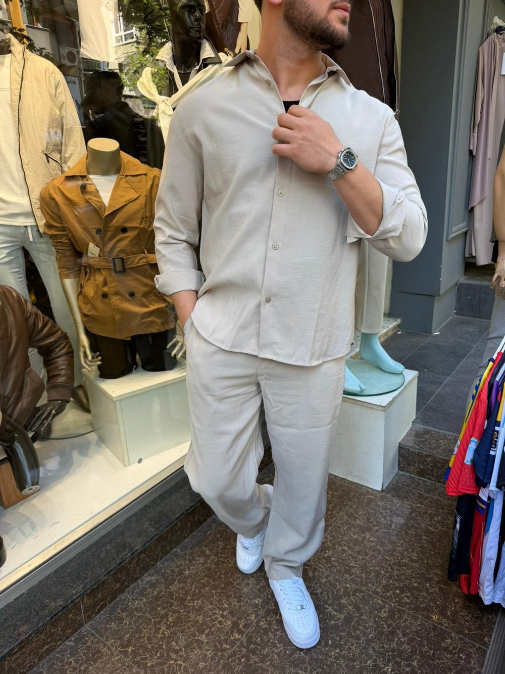 bej rengi modal takım