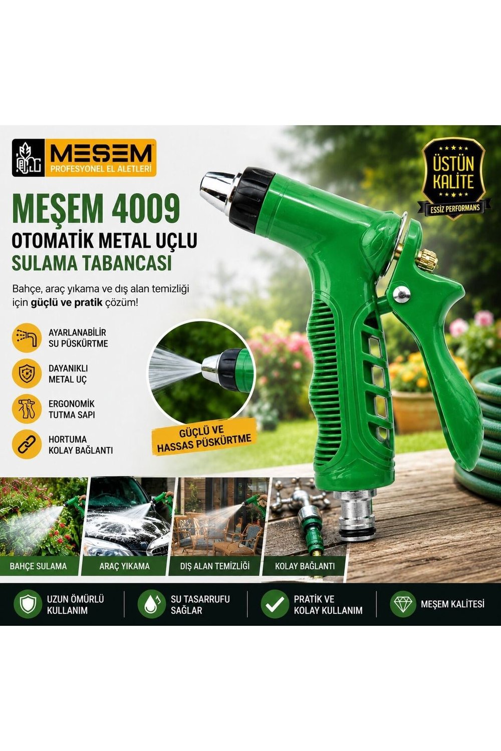 4009 OTOMATİK METAL UÇLU SULAMA TABANCASI