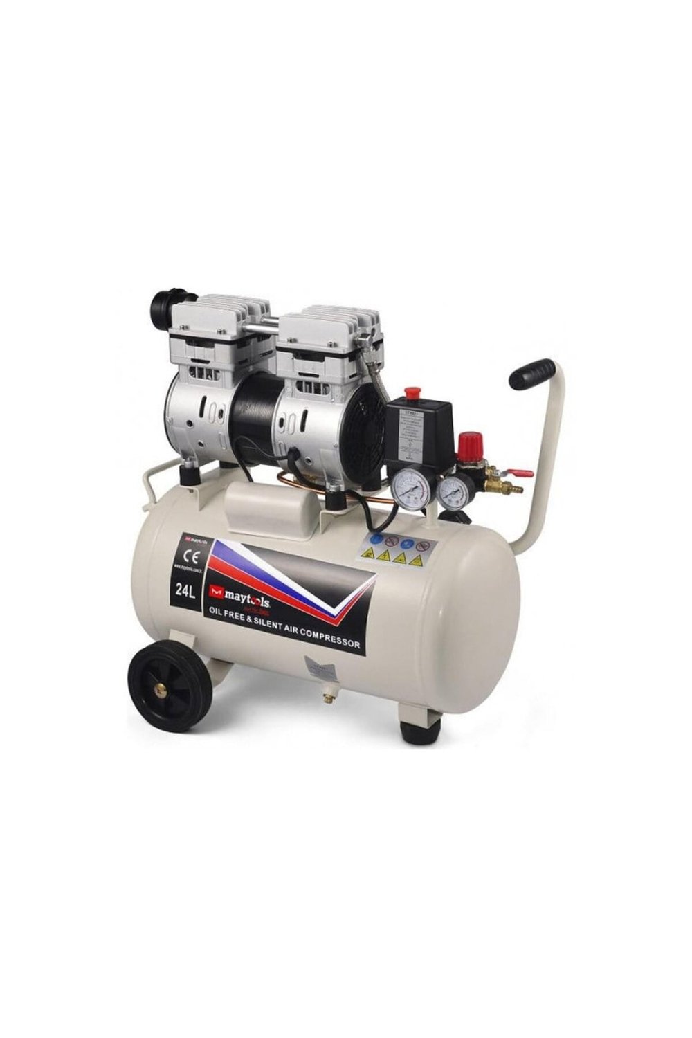 Hava Kompresörü Sessiz & Yağsız 750W 24 Lt