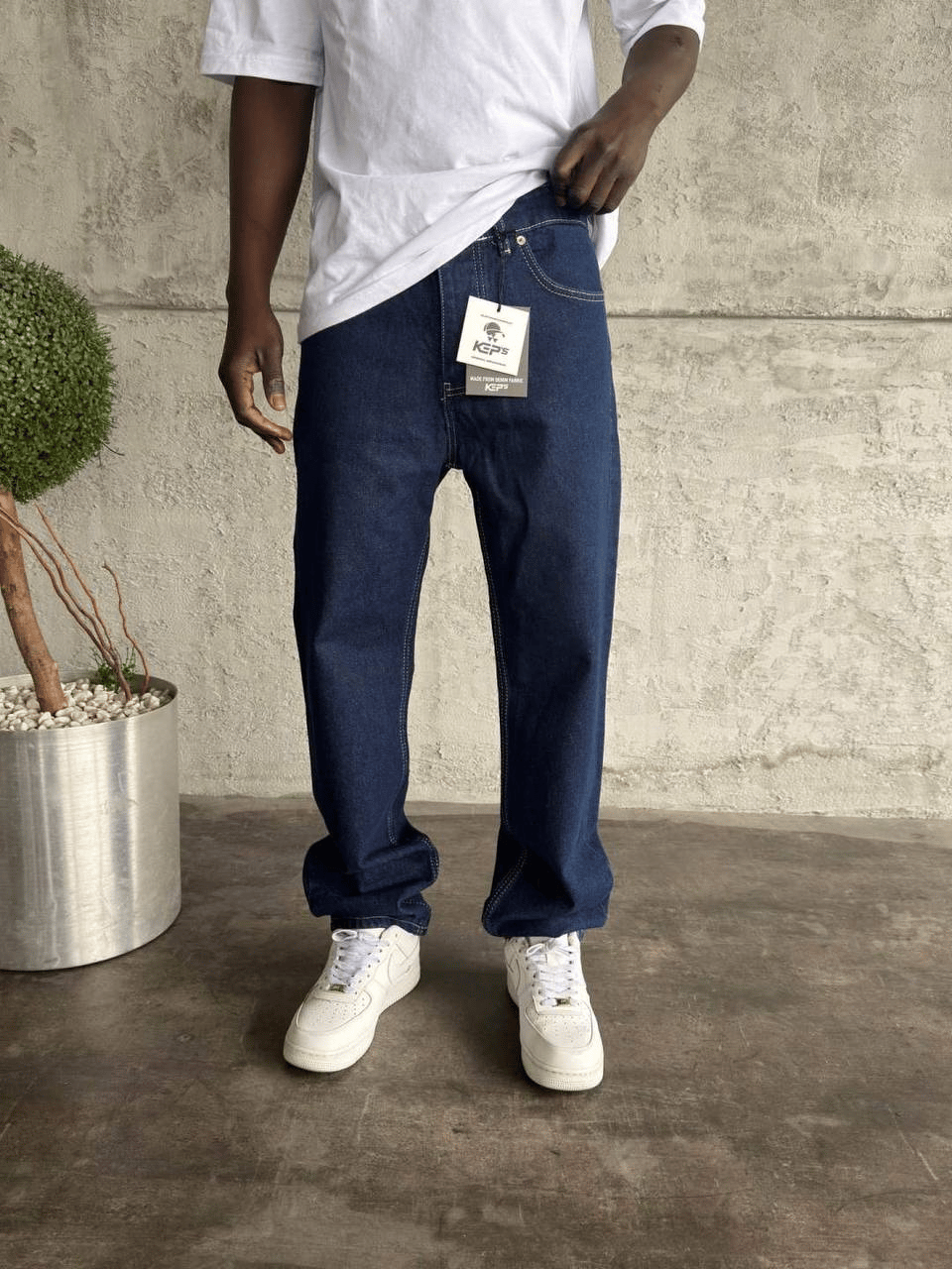 Baggy Kot Pantolon Lacivert 2 - Kps1068