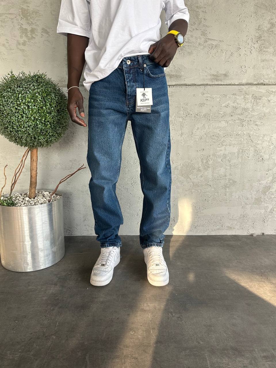 Baggy Kot Pantolon Mavi - Kps919
