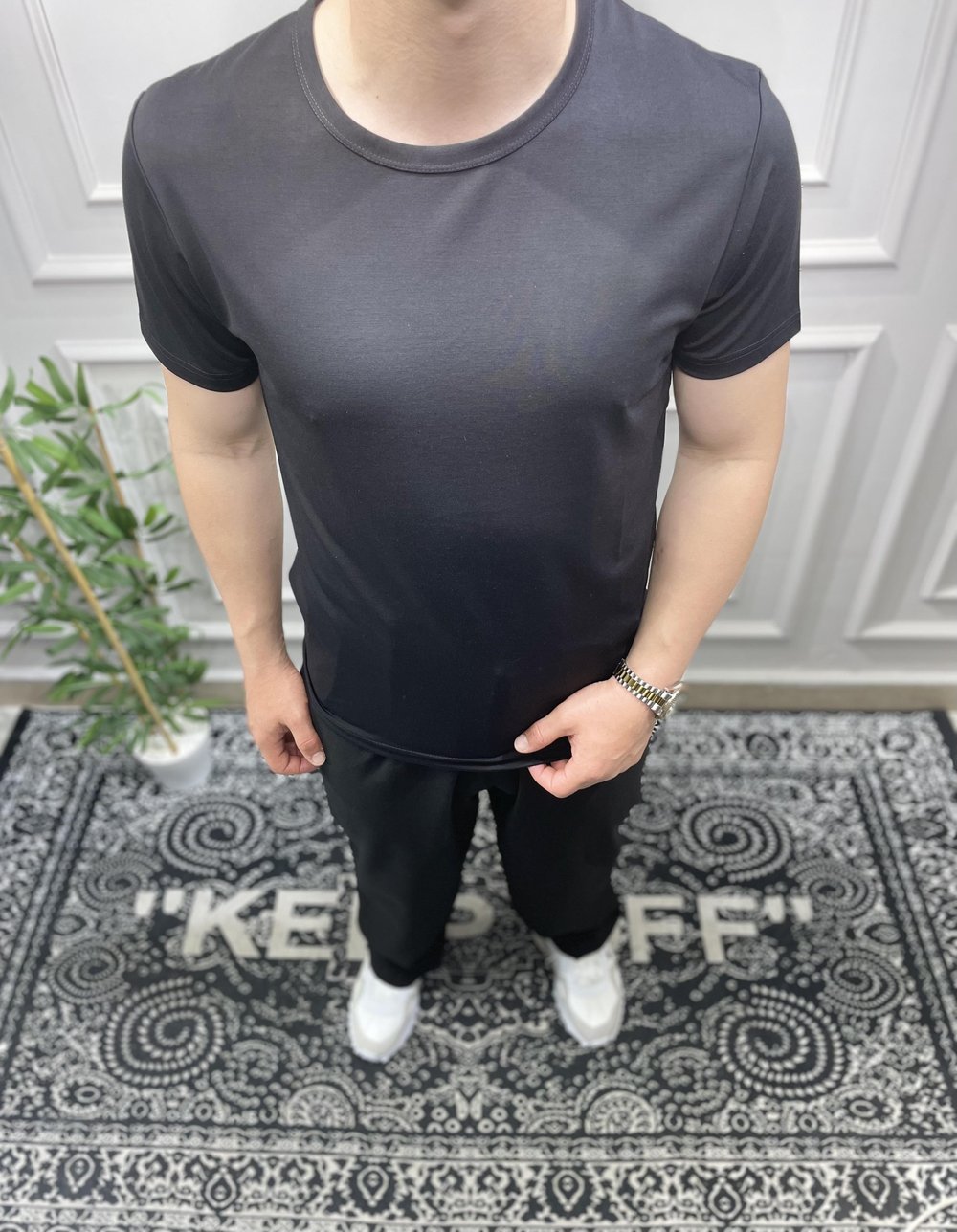 Basic Slim Fit T-Shirt - Siyah