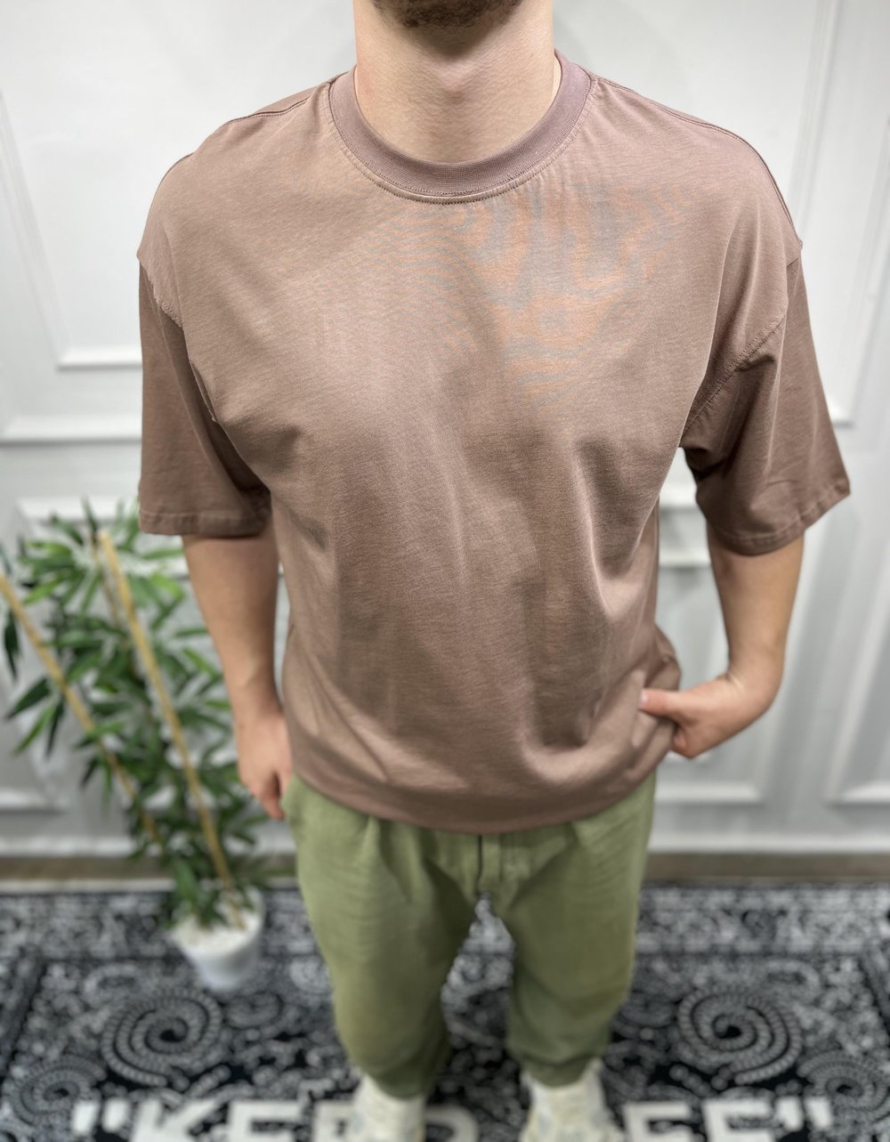 Oversize BasicT-Shirt - Ekru