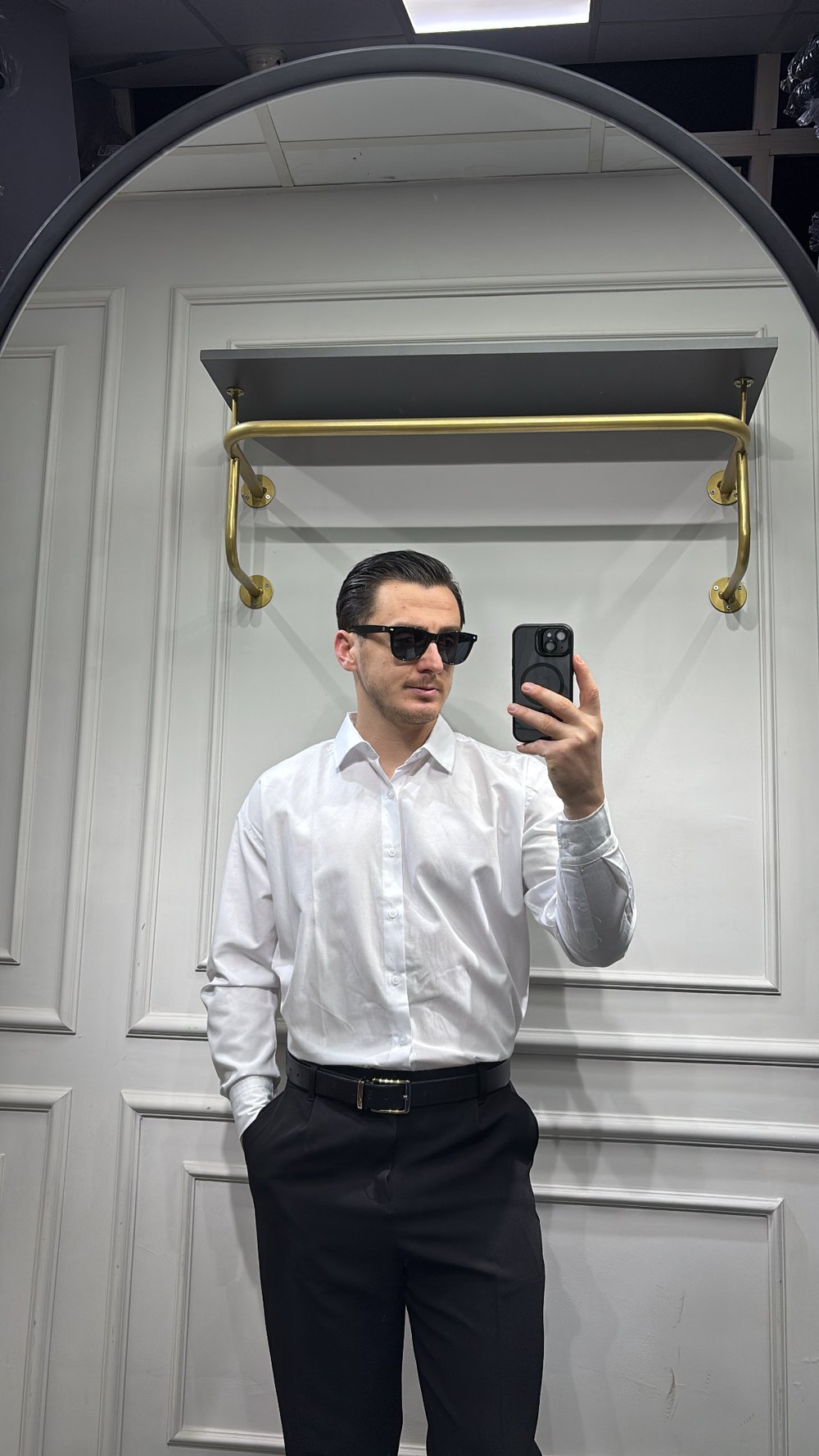Poplin Oversize Gömlek Beyaz - Wng9001