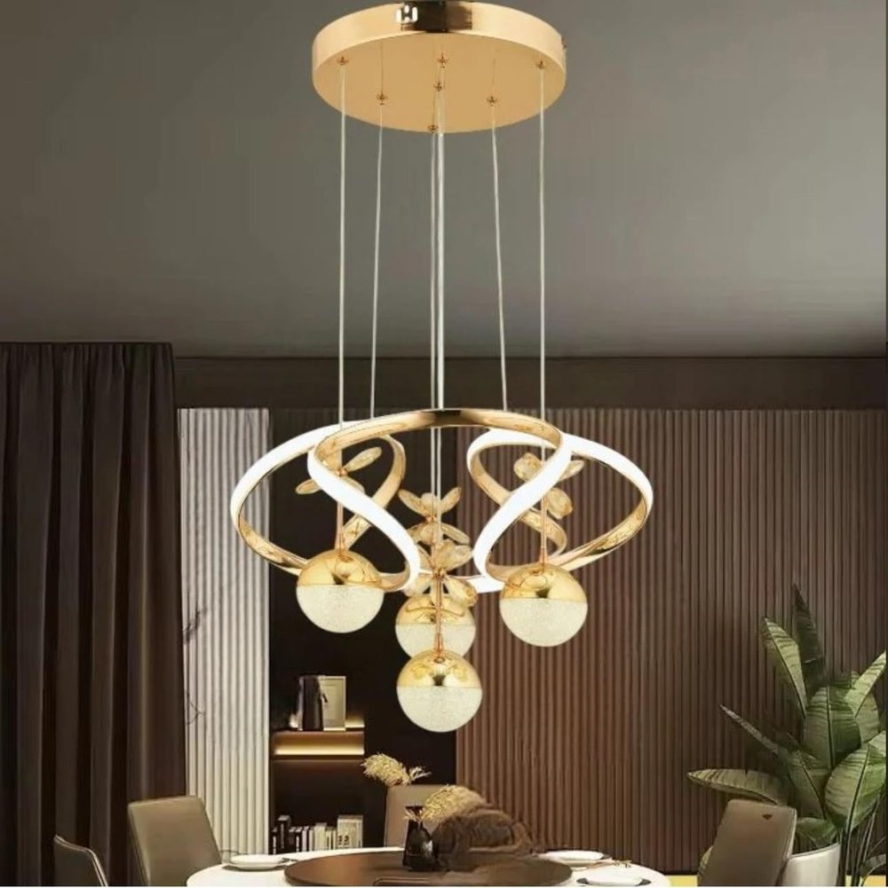 DRONE 4'LÜ GOLD LED SARKIT AVİZE