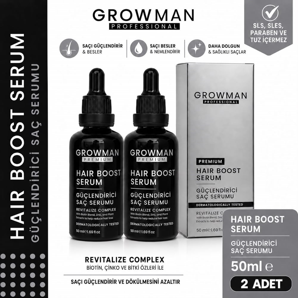 HairBoost Destekli Serum 50 ML – Güçlü Kökler & Yoğun Saç Görünümü