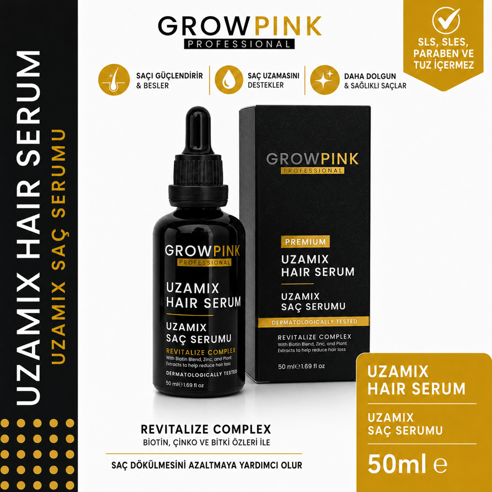 Saç Uzatıcı Serum 50 ML – Hızlı Saç Uzatan, Gürleştiren ve Güçlendiren Bakım Serumu