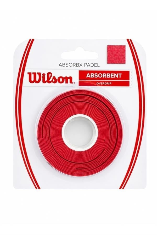 Wilson Absorbx Padel Raket Overgrip Kırmızı 3Lü