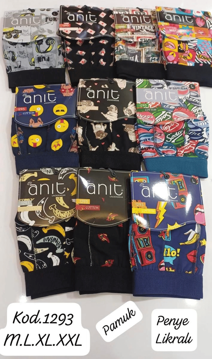 Anıt 1293 Erkek Baskılı Boxer