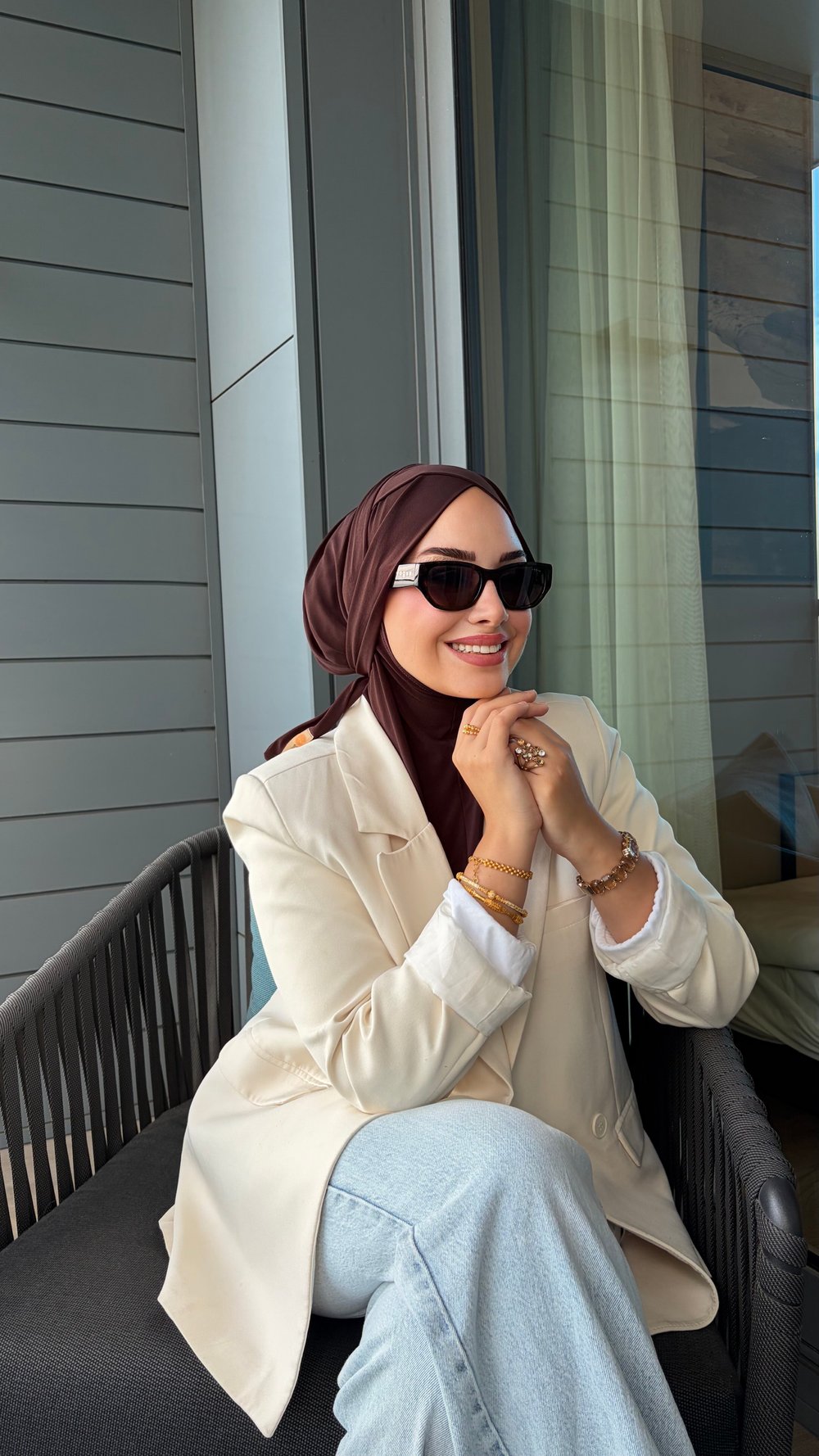 Acı Kahve Çapraz Multi Hijab
