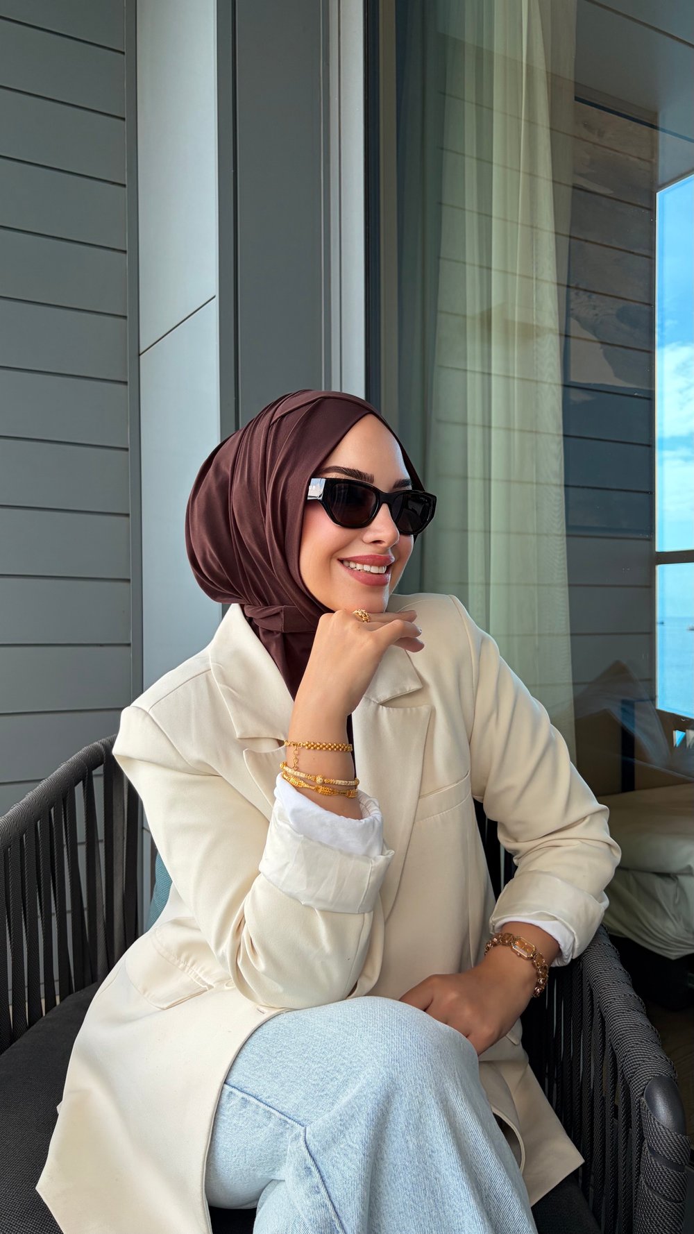 Acı Kahve Çapraz Multi Hijab