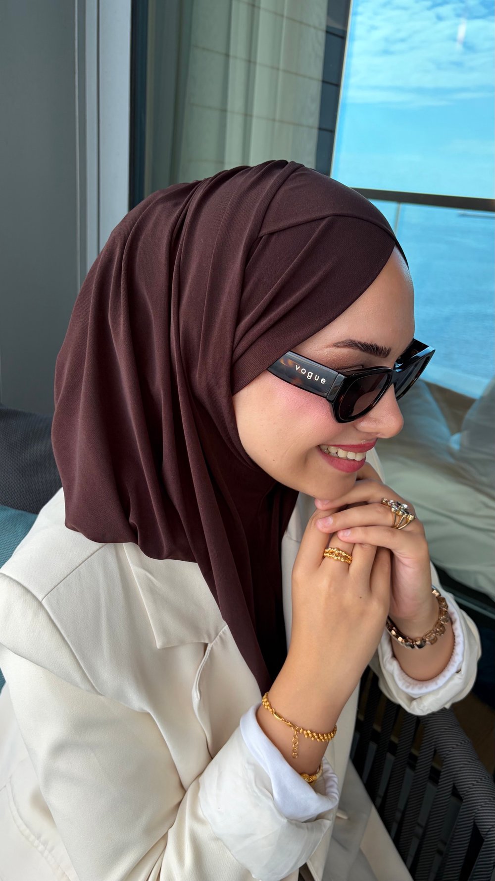 Acı Kahve Çapraz Multi Hijab